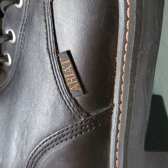 Ariat #31001 Womens Pro Cascade Black Leather Steel Toed Sz. 8.5 Boots - Picture 7 of 14